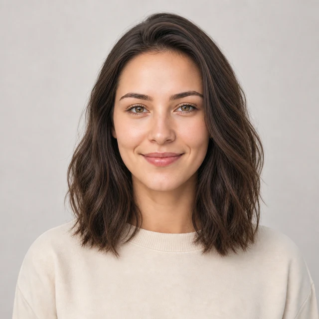 AI hairstyle changer online preview with a lob haircut